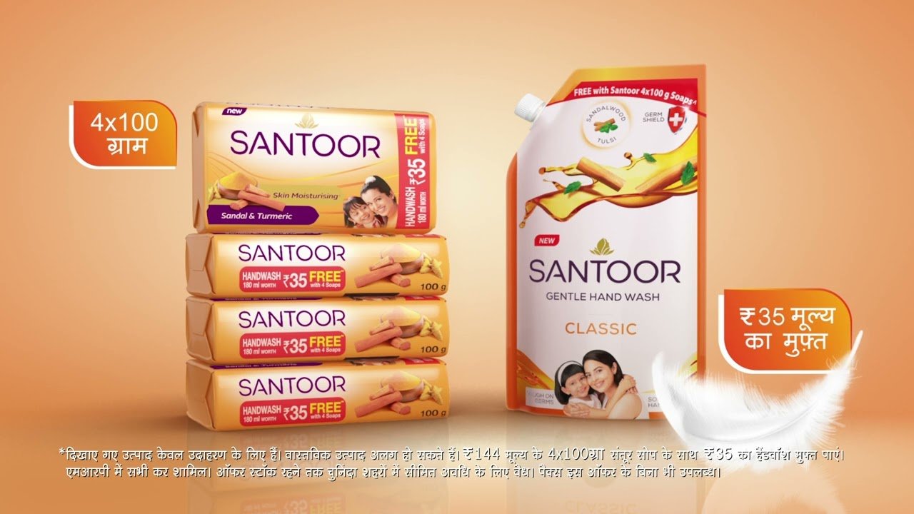 Santoor Hand Wash 180ml