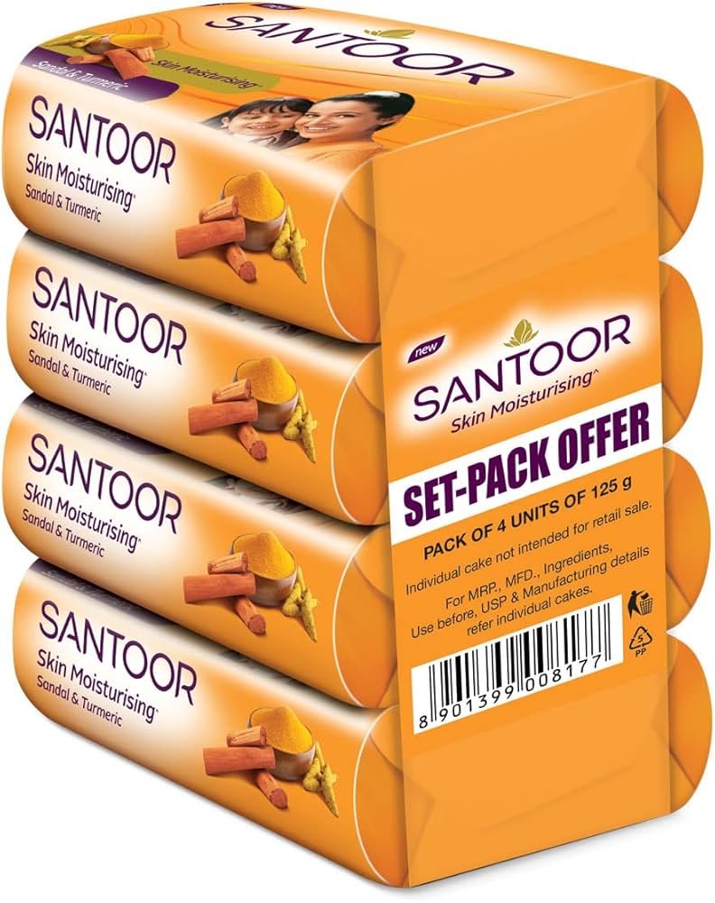 Santoor Soap 4 x 100g