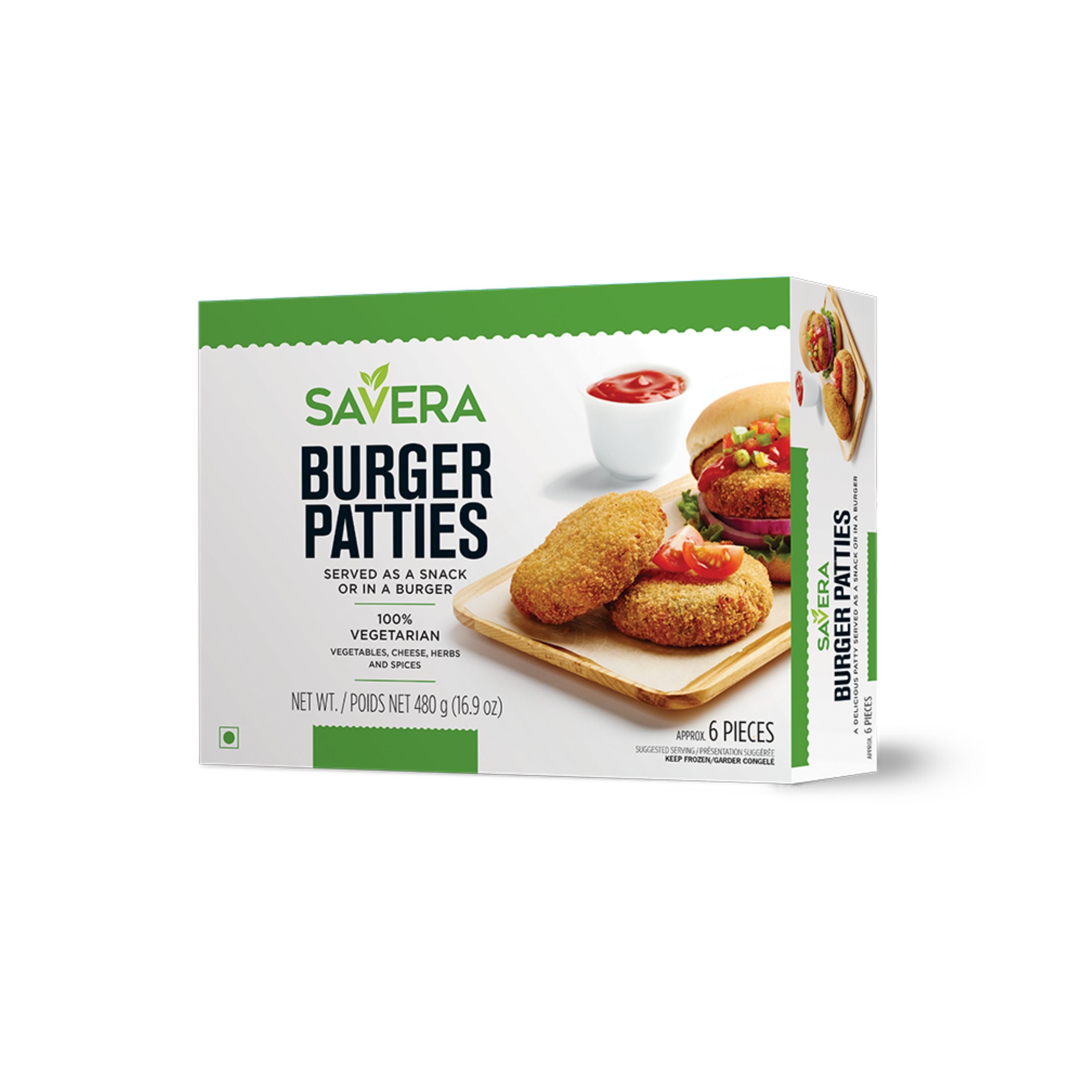 Savera Veggie Burger Patty - Frozen Foods