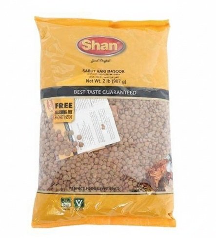 Shan Sabut Hari Masoor 2lb