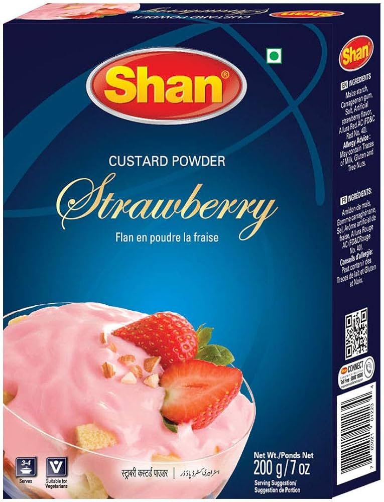 Shan Strawberry Custard Powder 200g
