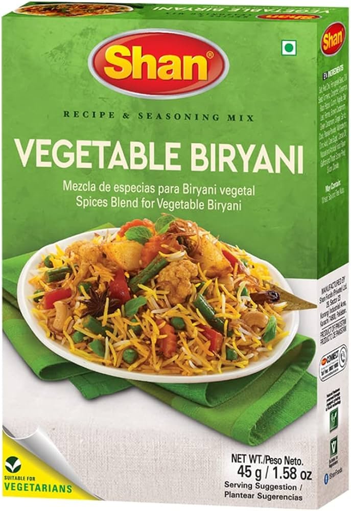 Shan Vegetable Biryani 45g - Spices and Herbs