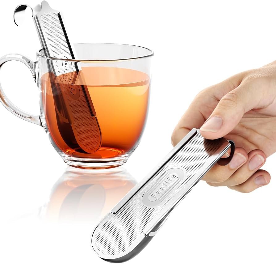 Steel Tea Strainer Double No. 2