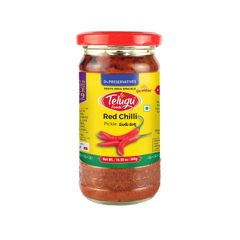 Telugu Red Chilli Pickle 300g