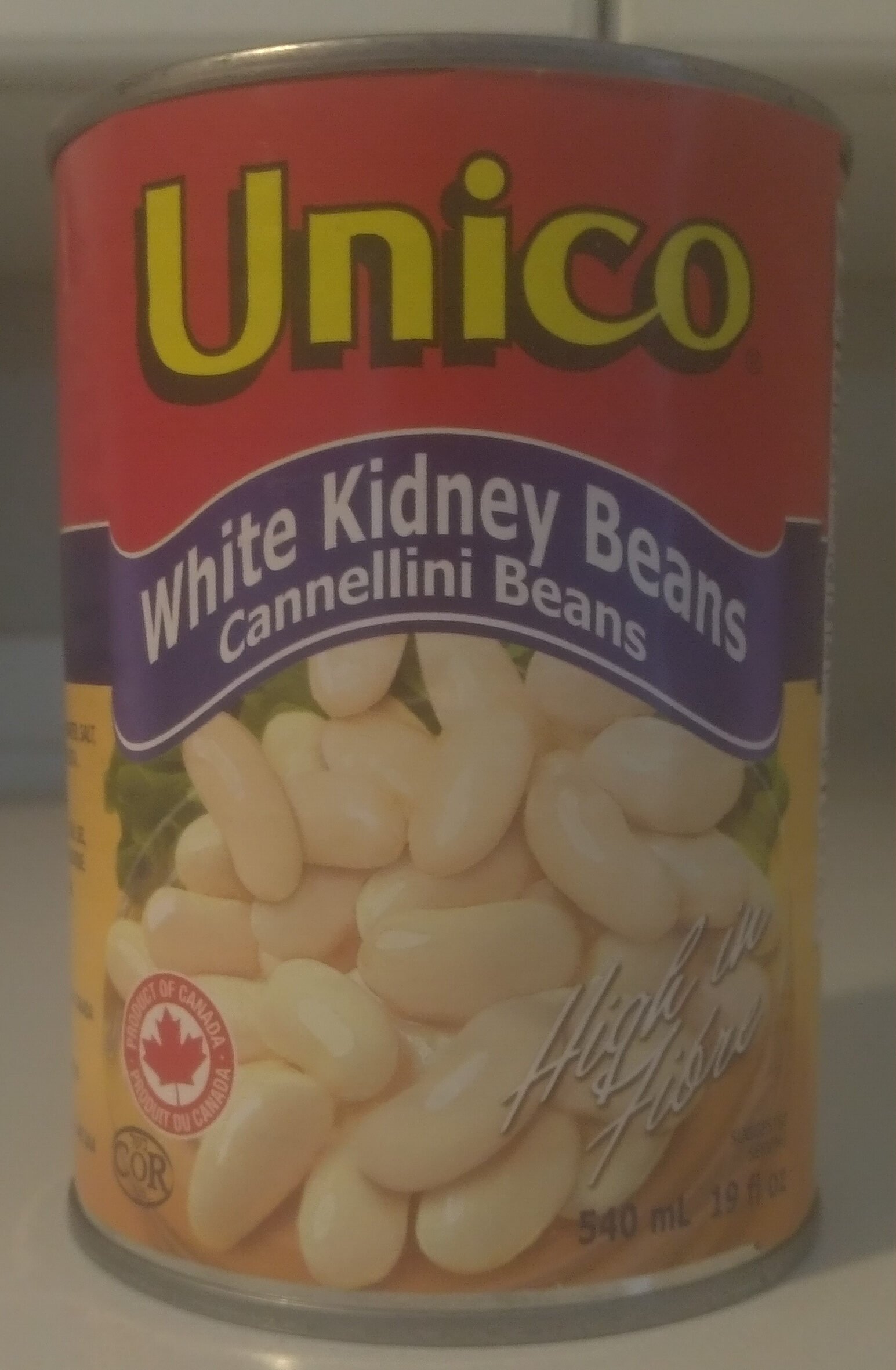 UNICO White Kidney Beans 540ml