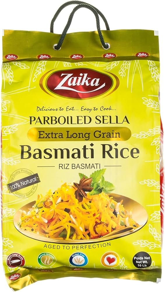 Zaika Parboiled Sella Basmati Rice 10lb