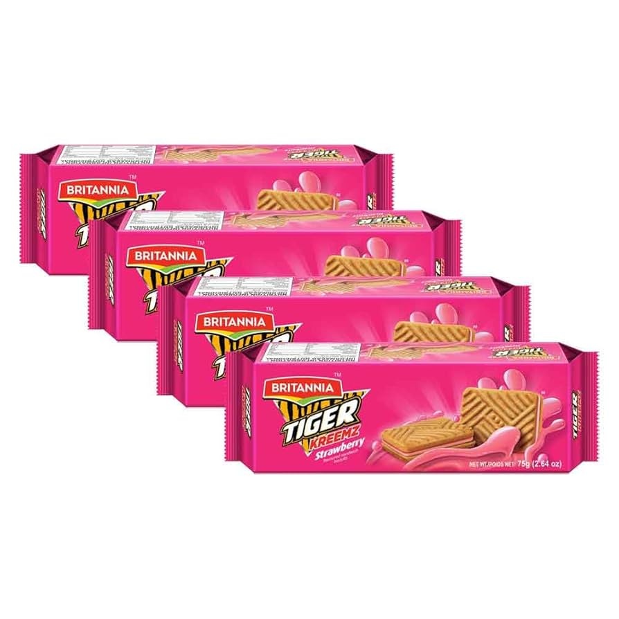 Britannia Tiger Strawberry Kreemz 300g