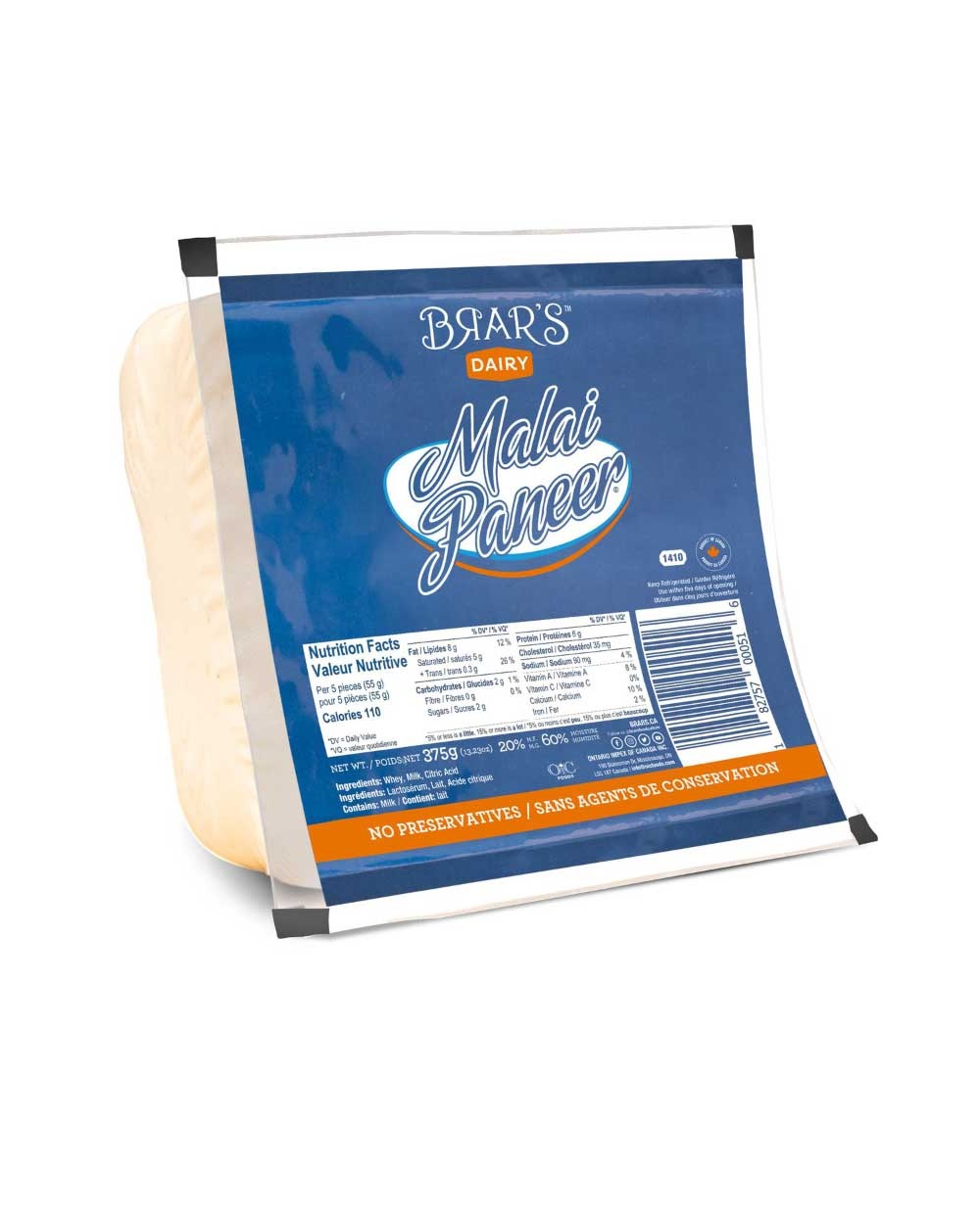 BRAR Malai Paneer 375g