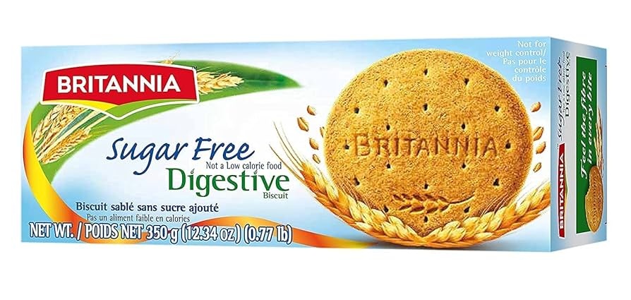 Britannia Digestive Sugar Free Biscuits 350g