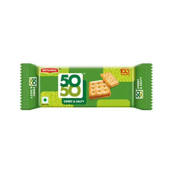 Britannia Fifty Fifty Biscuits 62g