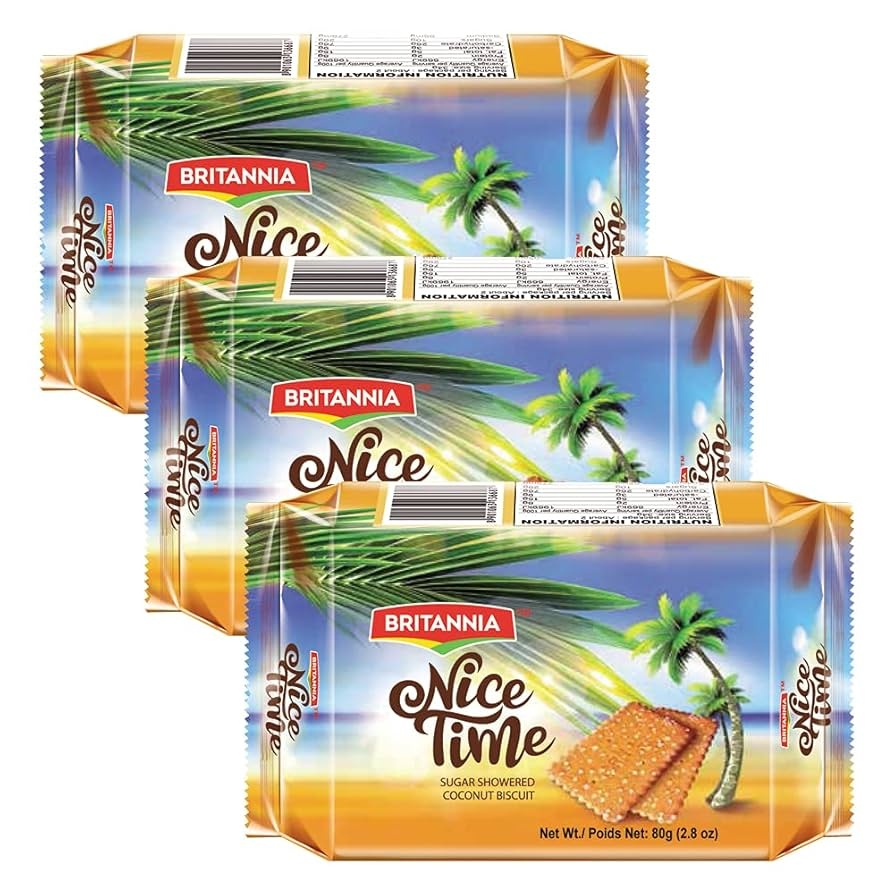 Britannia Nice Time Biscuits 80g