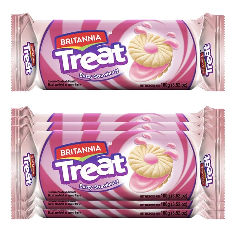 Britannia Treat Strawberry 100g