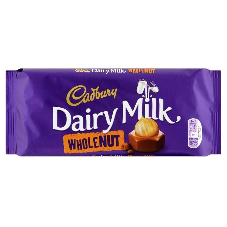 Cadbury Whole Nut 100g