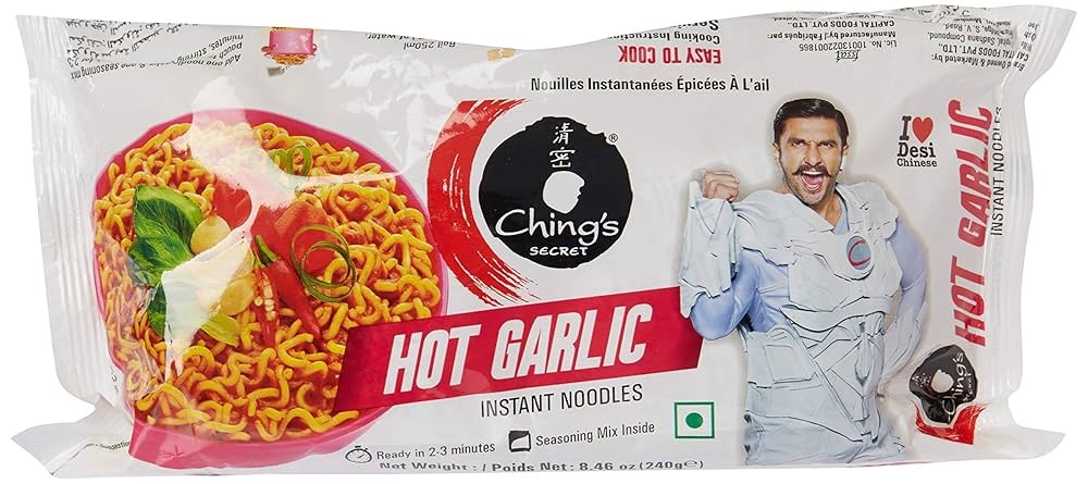Ching's Hot Garlic Instant Noodles 240g