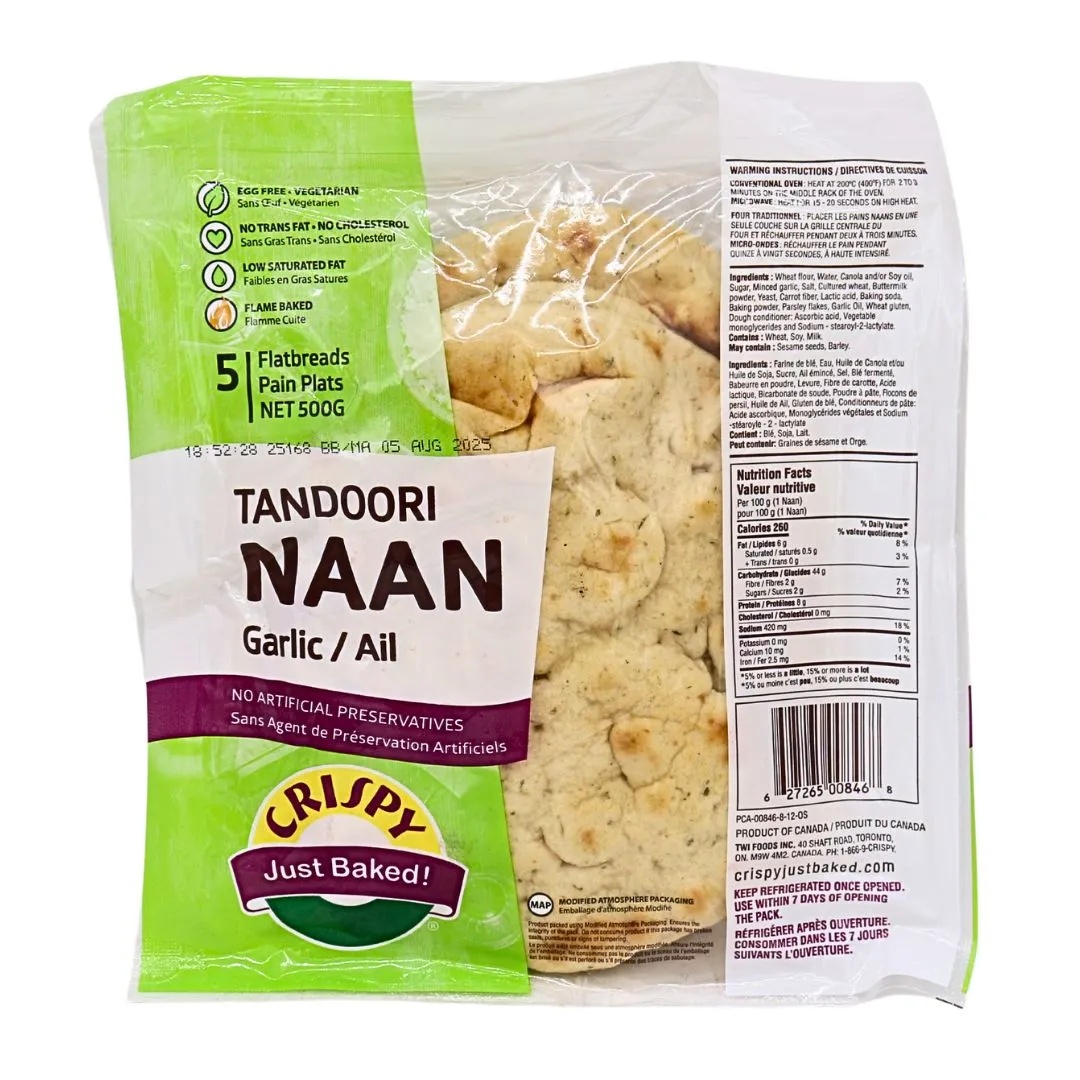 Crispy Garlic Naan 500g