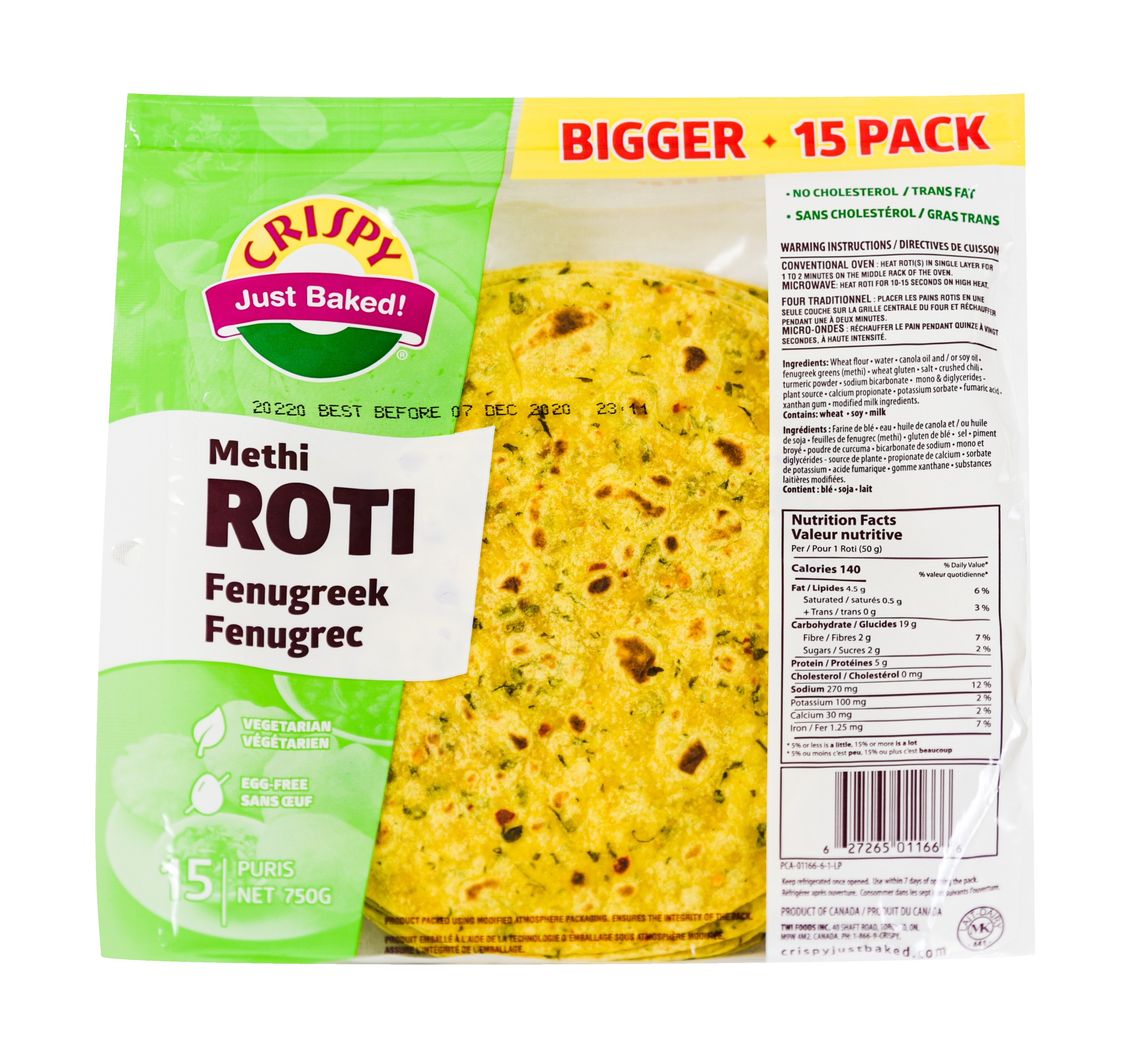 Crispy Methi Roti 10pcs