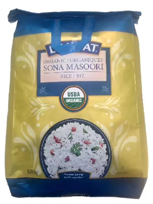Dawat Organic Sona Masoori Rice 20lb