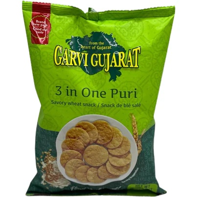 Garvi Gujarat 3 In 1 Puri 737g - Snacks