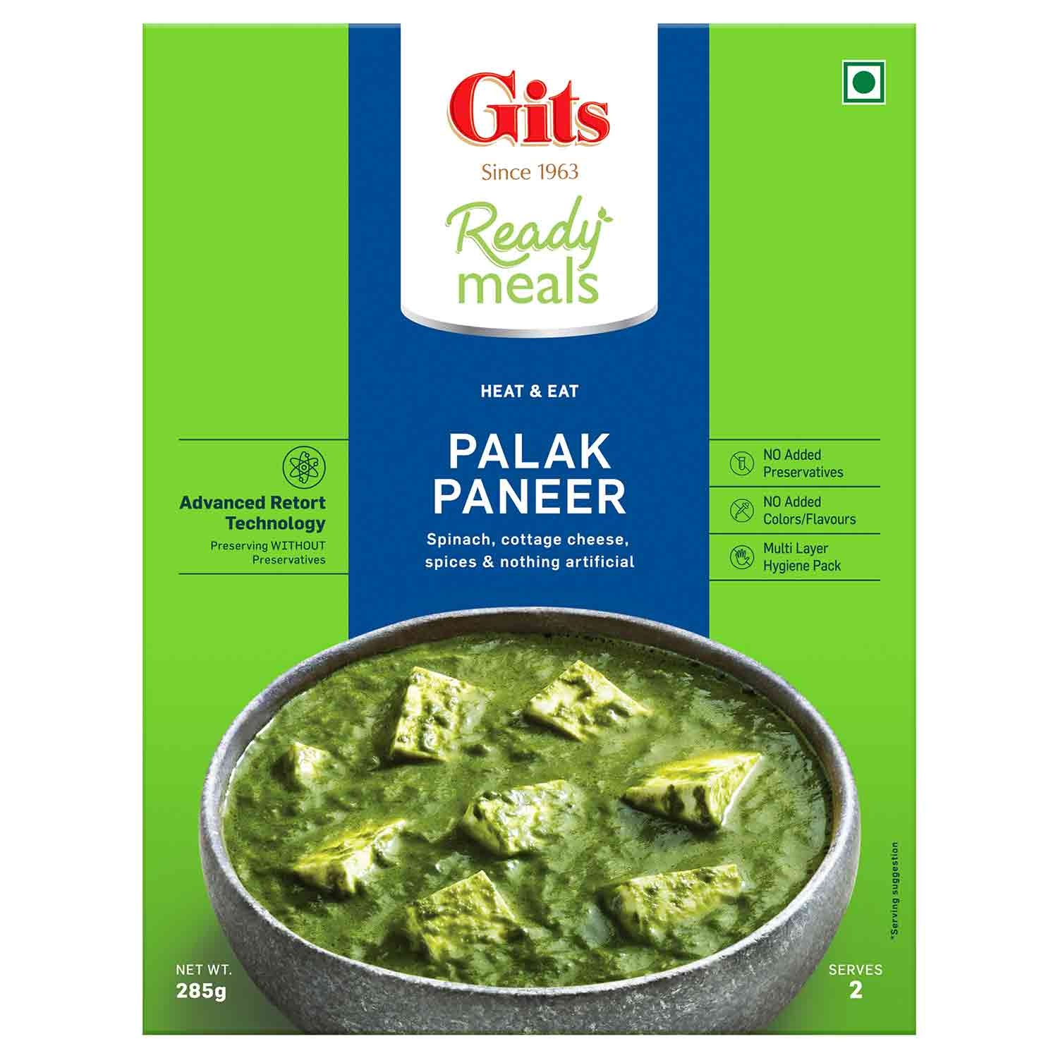 GITS Palak Paneer 285g