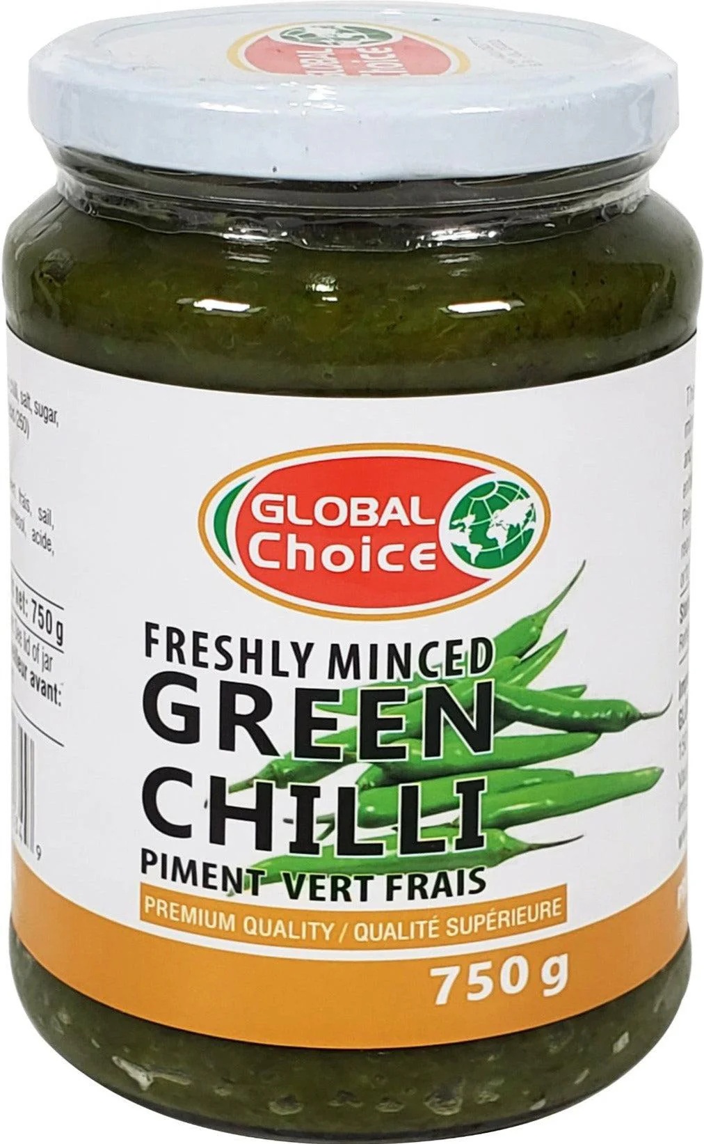 Global Choice Minced Green Chilli 750g - Spices and Herbs