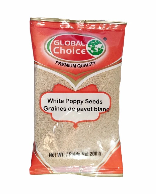 Global Choice White Poppy Seeds 200g - Spices and Herbs
