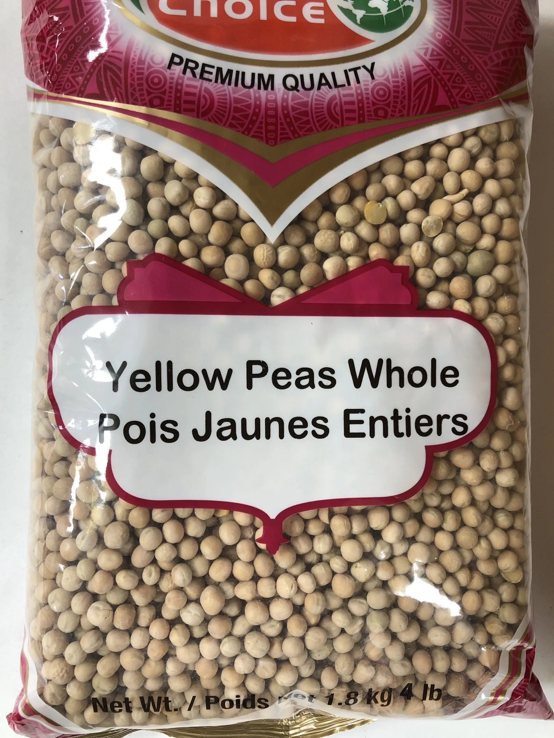 Global Choice Yellow Peas Whole 2lb