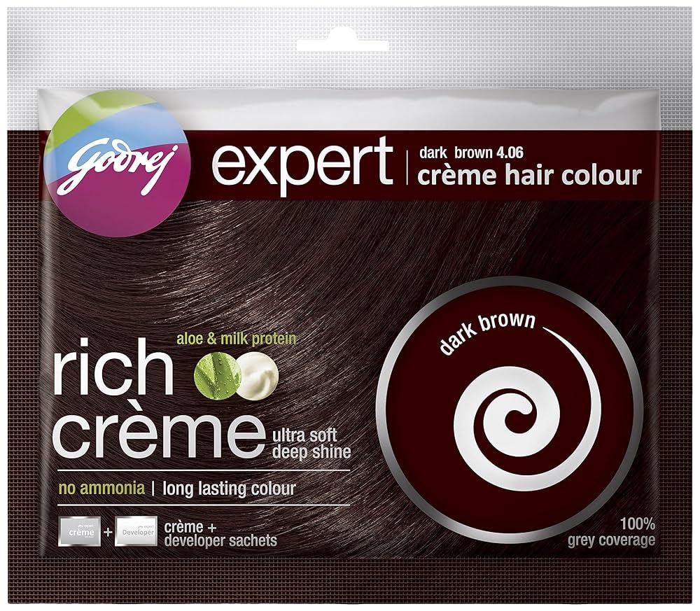 Godrej Expert Rich Creme Hair Colour Dark Brown 20g