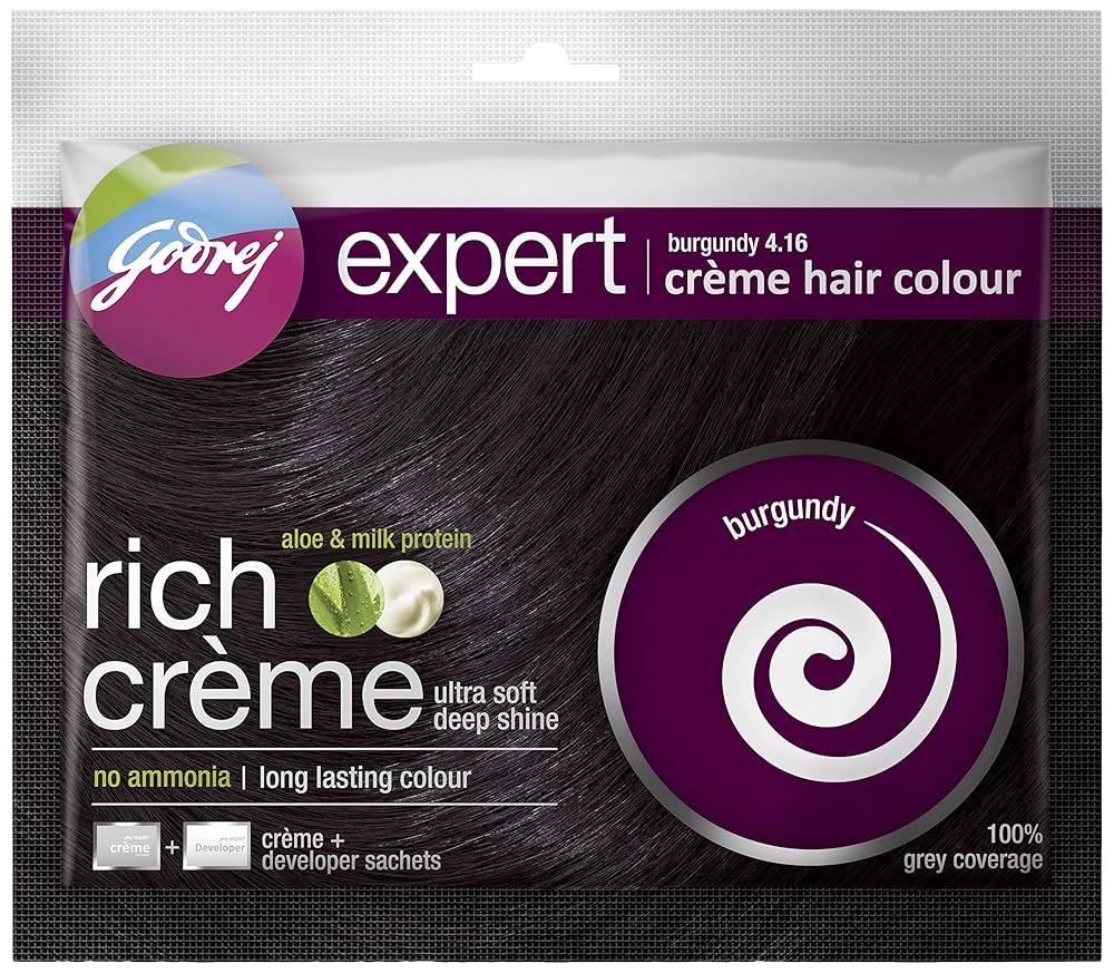 Godrej Expert Rich Creme Hair Colour Burgundy 20g