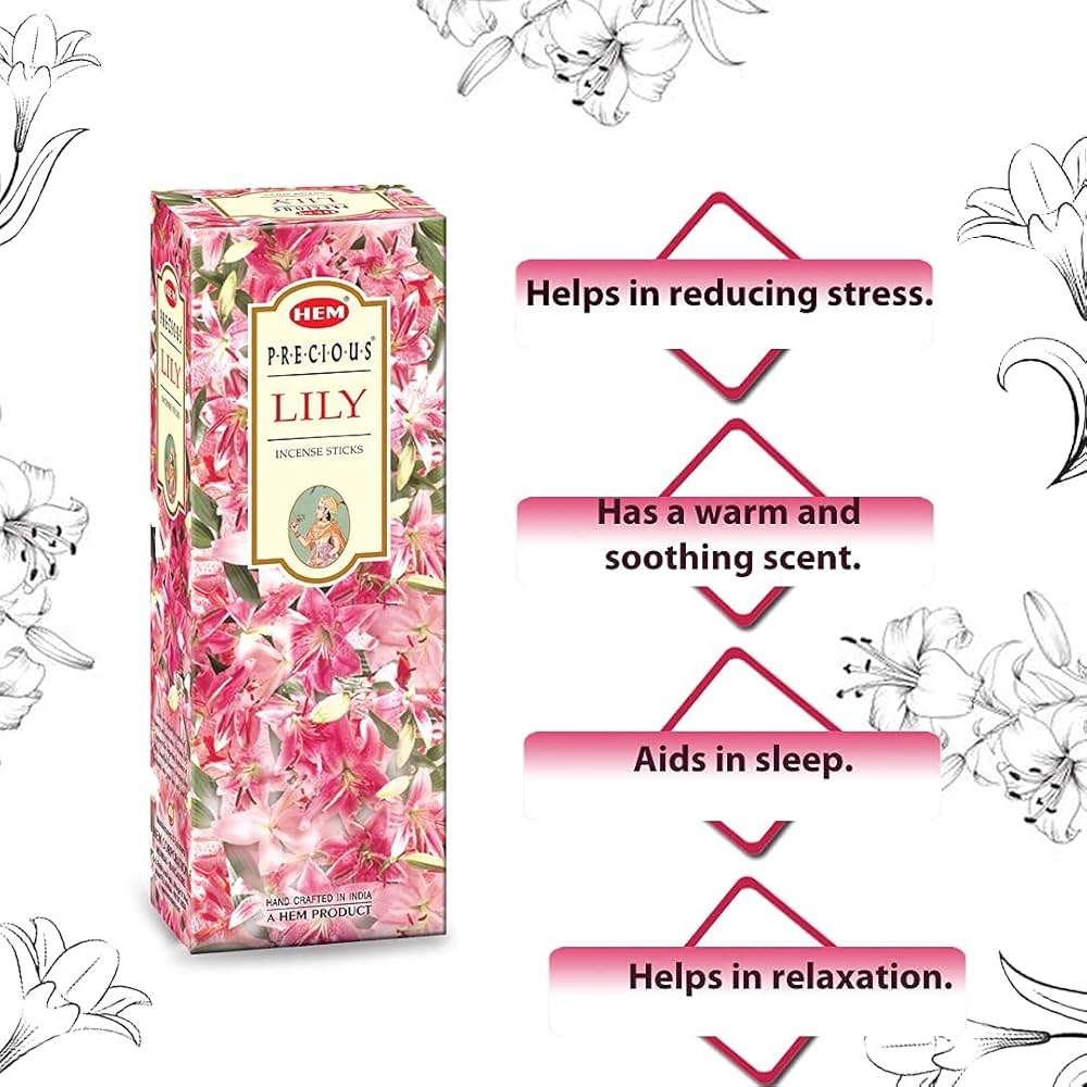 HEM Lily Incense Sticks Pk-6