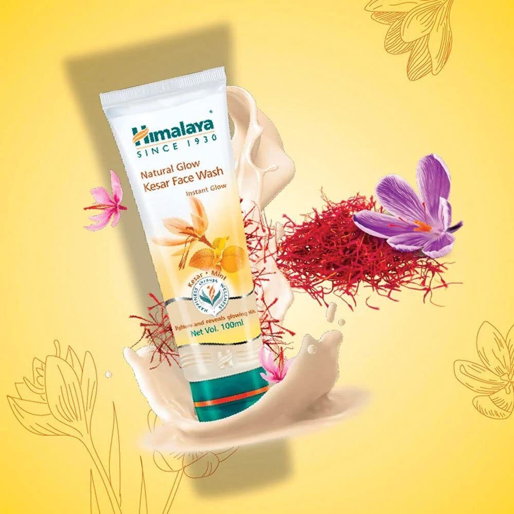 Himalaya Natural Glow Kesar Face Wash 100ml