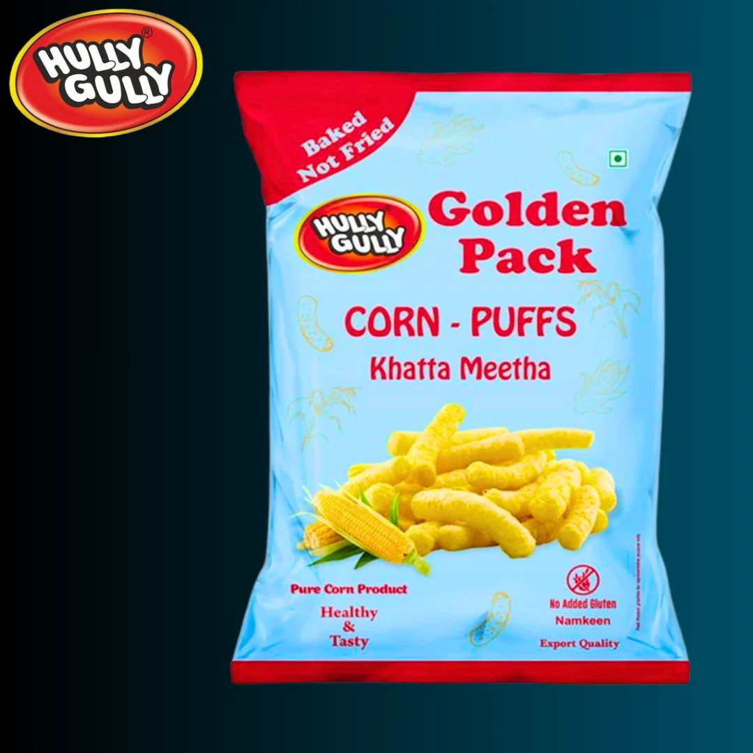 Huly Guly Khatta Meetha Corn Puffs 120g
