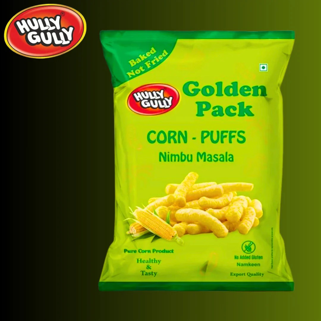 Huly Guly Nimbu Masala Corn Puffs 120g