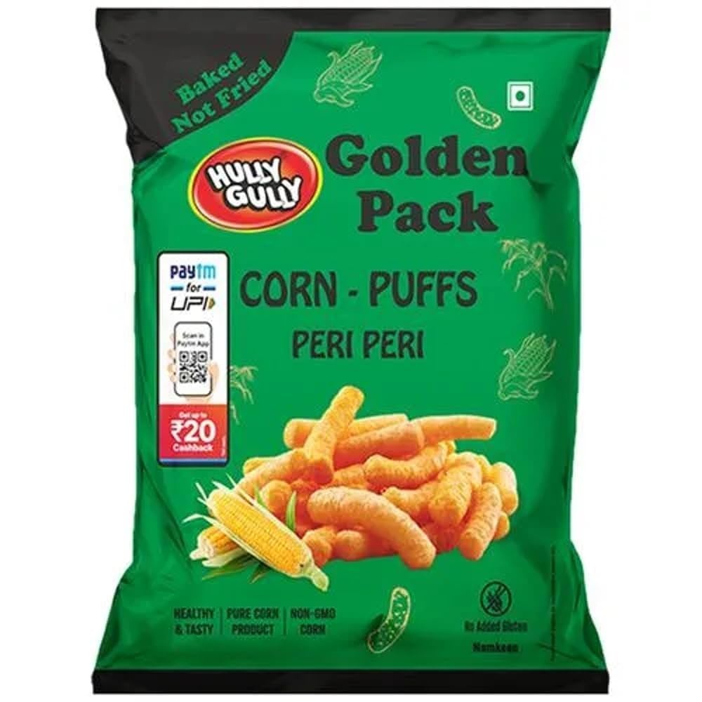 Huly Guly Peri Peri Corn Puffs 120g