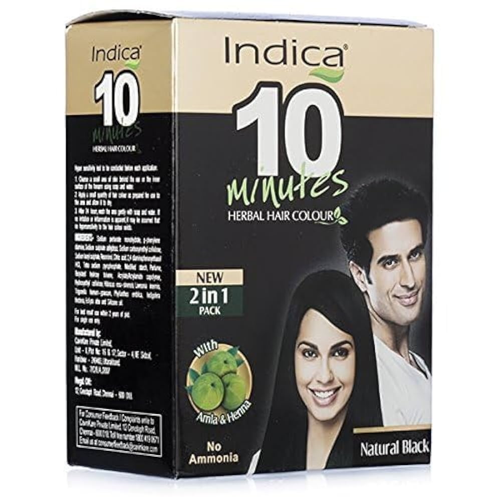 Indica Natural Black Hair Color 180ml