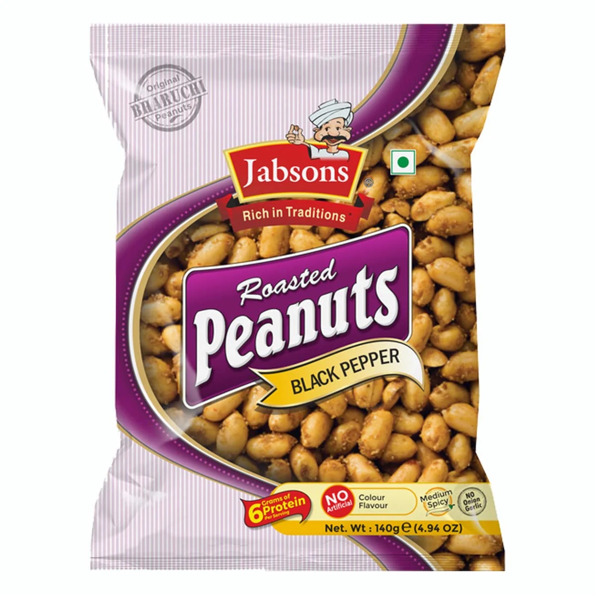 Jabsons Black Pepper Roasted Peanuts 140g
