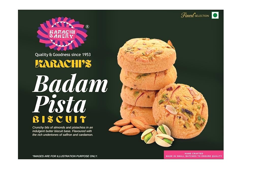 Karachi Bakery Biscuit Fry Badam Pista 400g