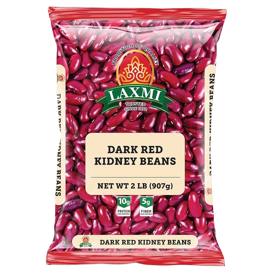 Laxmi Dark Red Kidney Beans 2lb