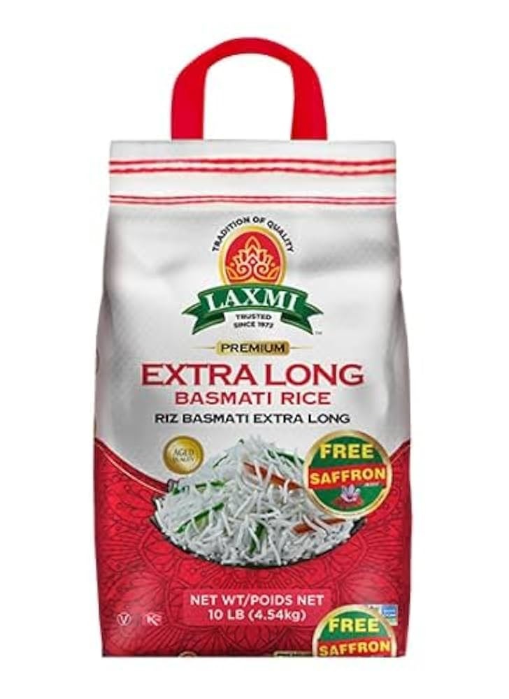 Laxmi Extra Long Basmati Rice 10lb - Flour & Grains