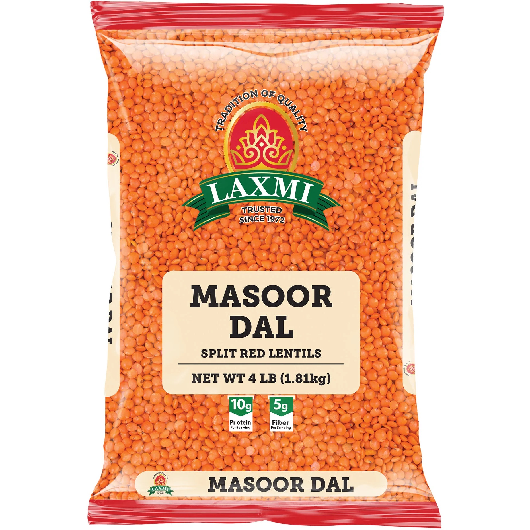 LAXMI Masoor Dal 4lb - Pulses