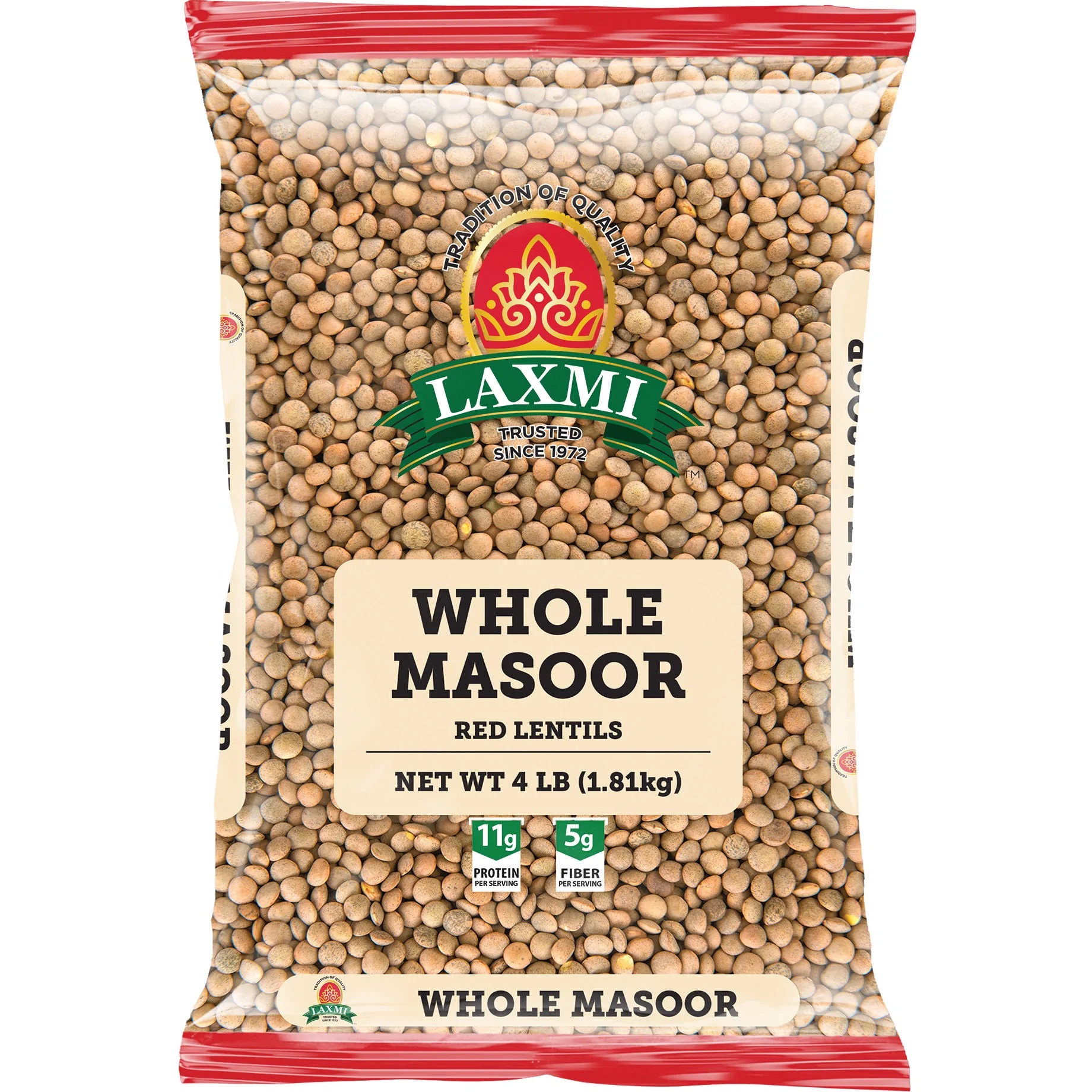 Laxmi Masoor Whole 4lb