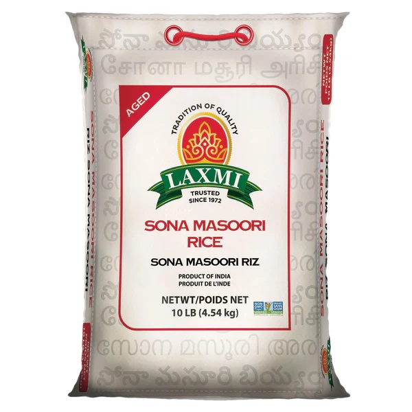Laxmi Sona Masoori Rice 20lb - Flour & Grains
