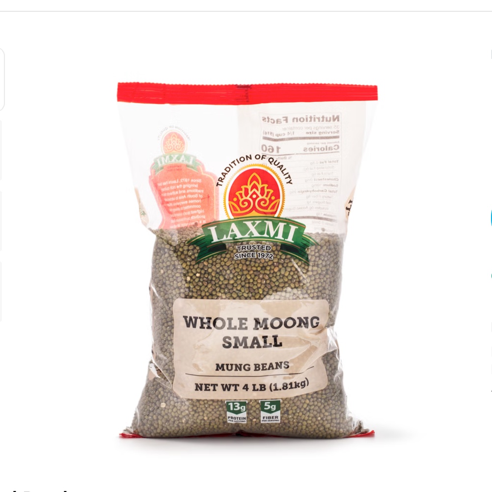Laxmi Whole Moong Small 4lb
