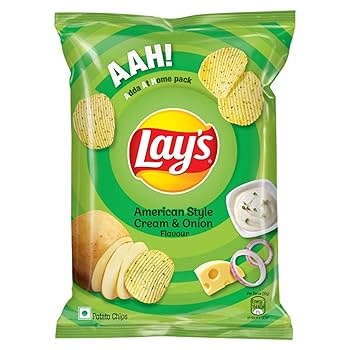 Lay's American Style Cream & Onion Potato Chips 52g