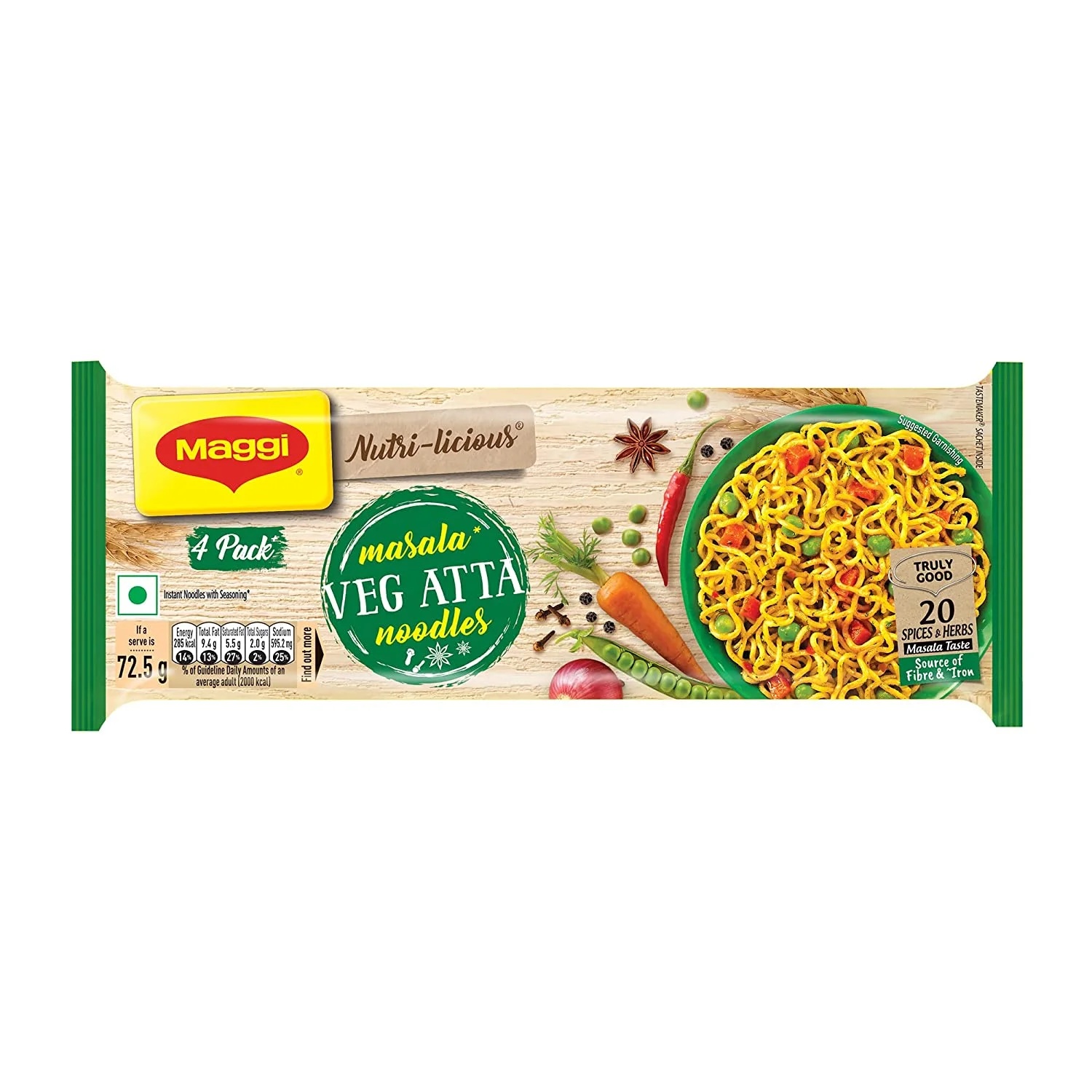Maggi Veg Atta Noodles 290g