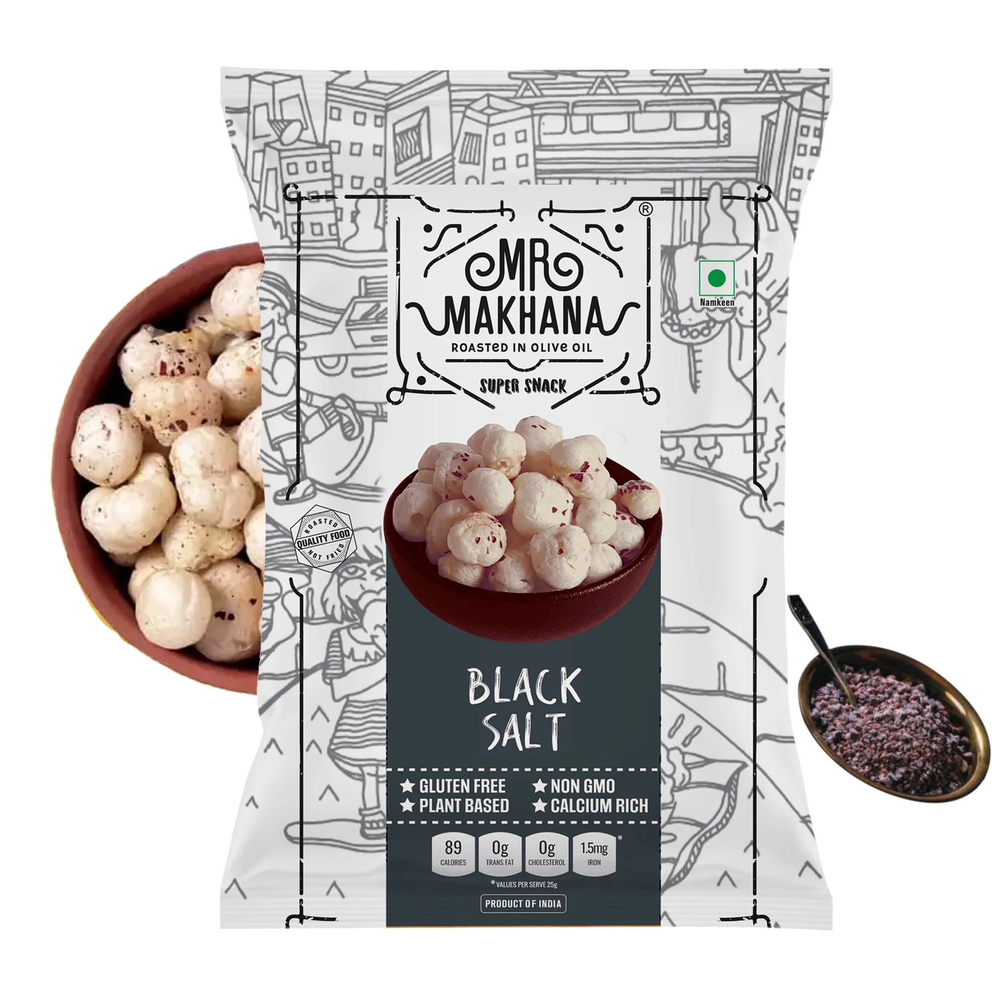 Muzda Bakery Makhana Salt 60g - Snacks