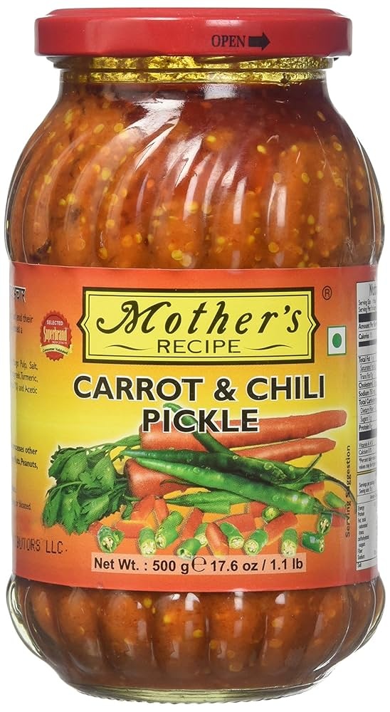 Mother's Carrot Chilli Pickle 500g