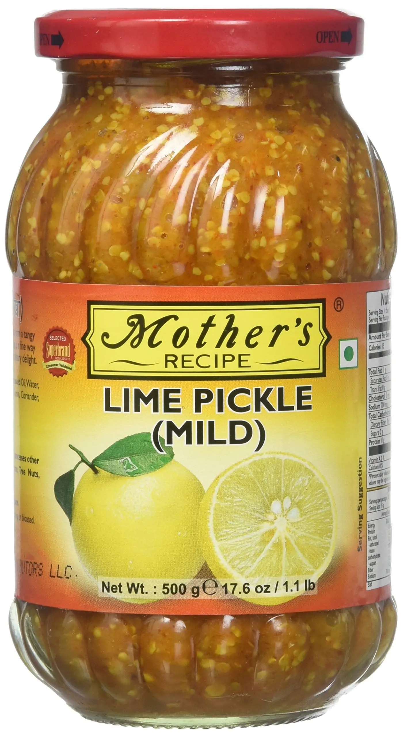 Mother's Lime Mild Pickle 500g
