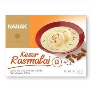 Nanak Kesar Rasmalai Frozen 12pcs