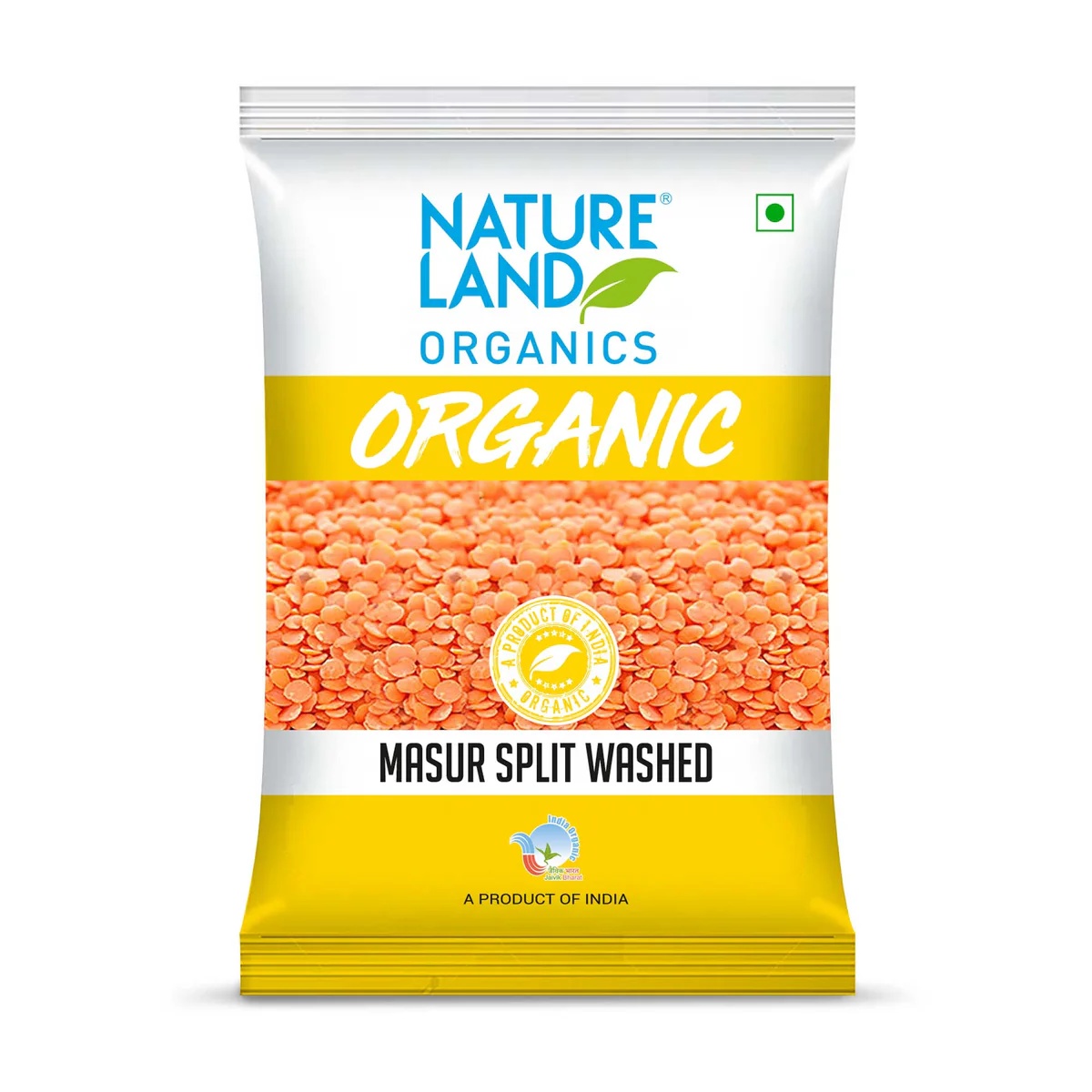 Nature Land Organic Masur Split Washed 2lb