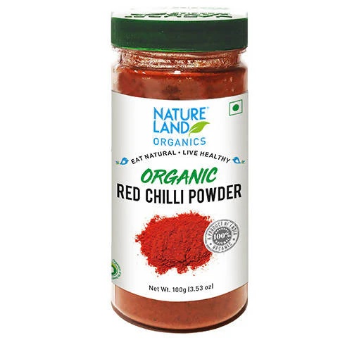 Nature Land Organic Red Chilli Powder 500g - Spices and Herbs